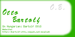 otto bartolf business card